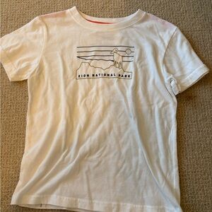 Zion National Park Kids White Graphic Tee